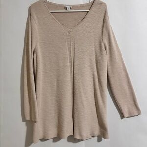 J Jill women’s Beige Sweater Top XL